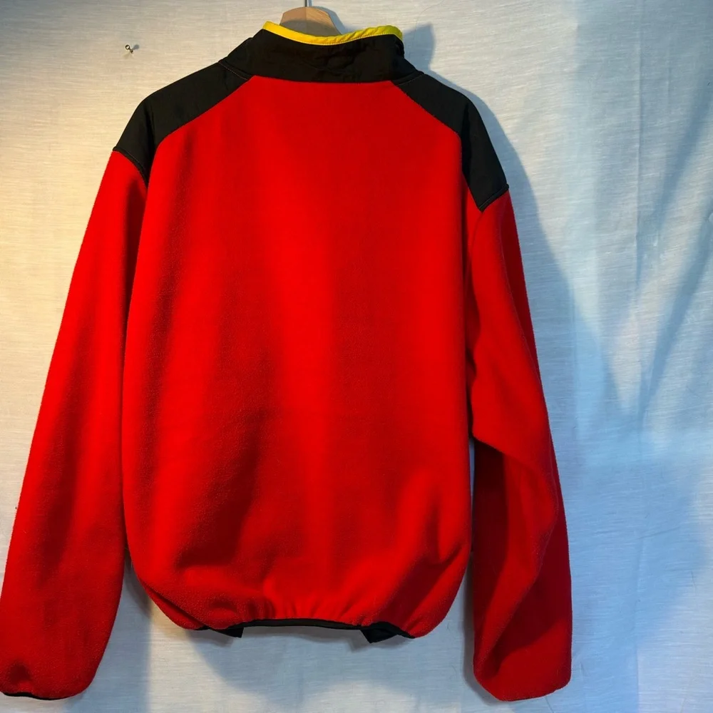 Vintage Marlboro Adventure Team Fleece Pullover XL Red Snap 90s - Picture 2 of 4